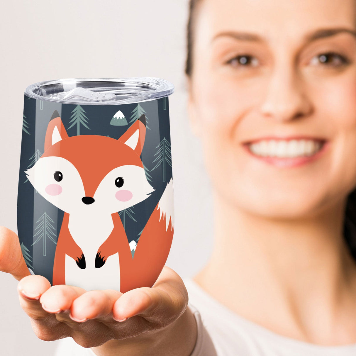 Cartoon Fox Insulated Tumbler