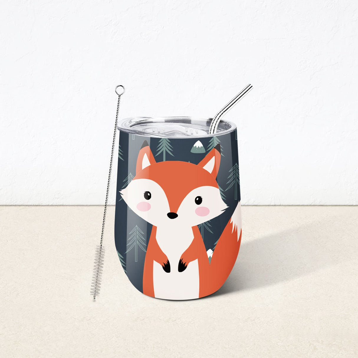 Cartoon Fox Insulated Tumbler