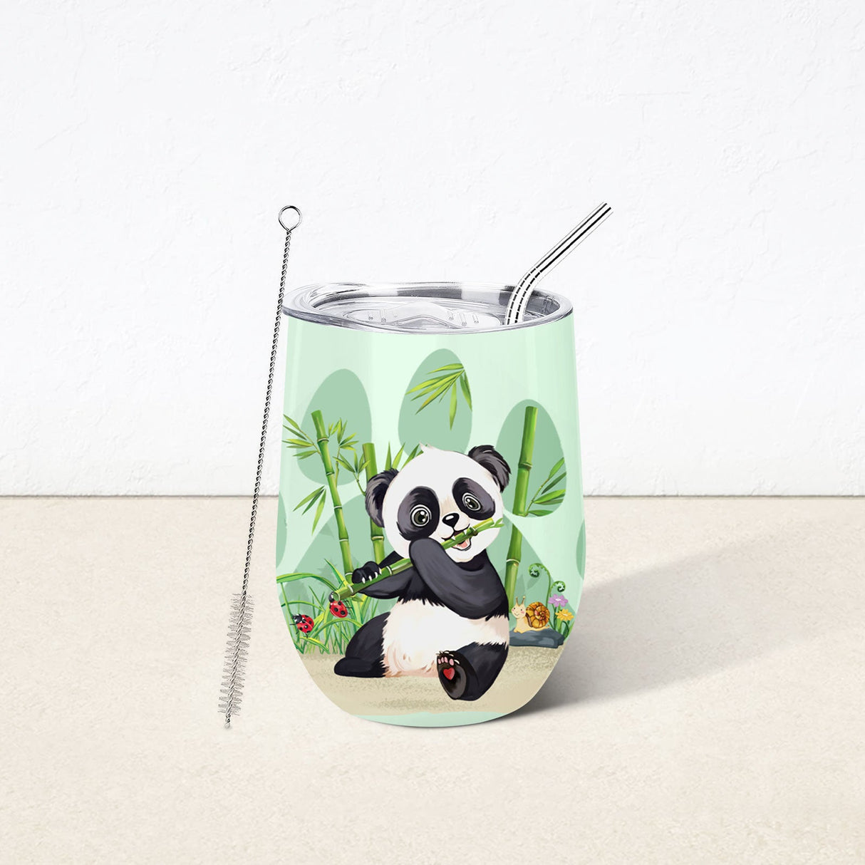 Cartoon Panda Insulated Tumbler