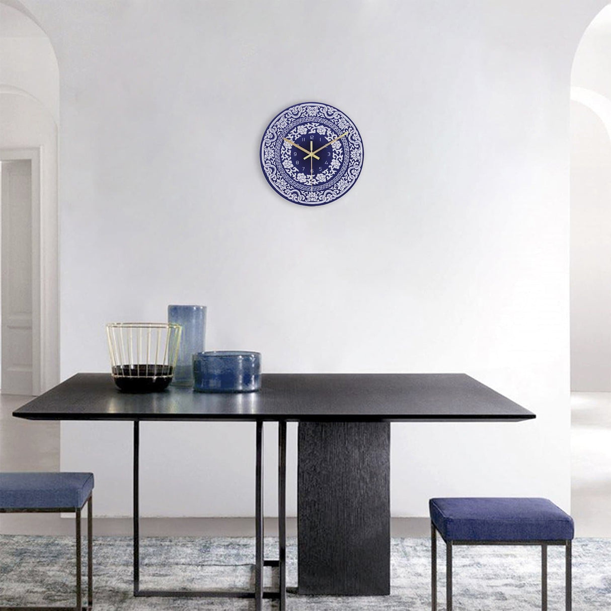 Retro Glass Wall Clock