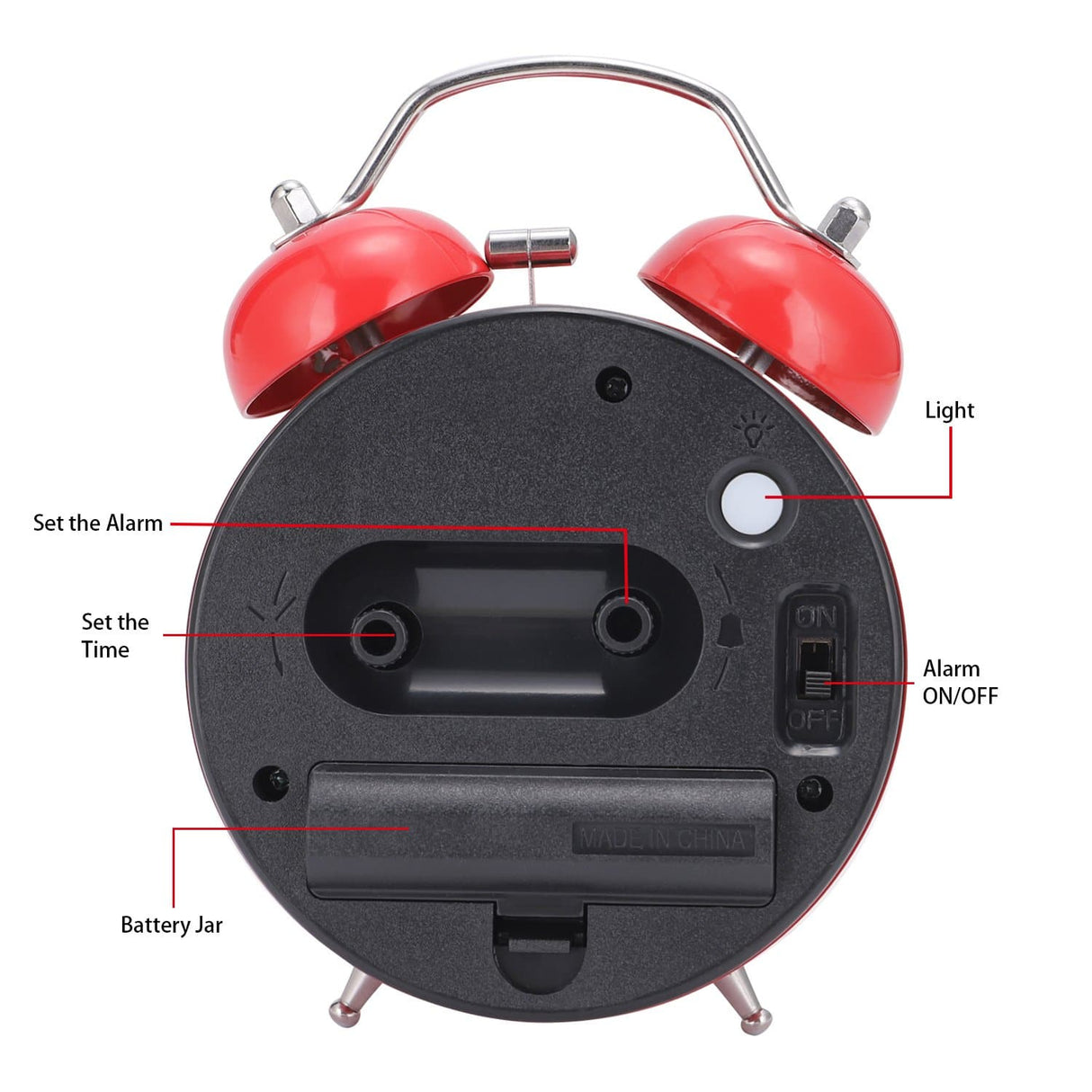 Cool Kids Analog Alarm Clock