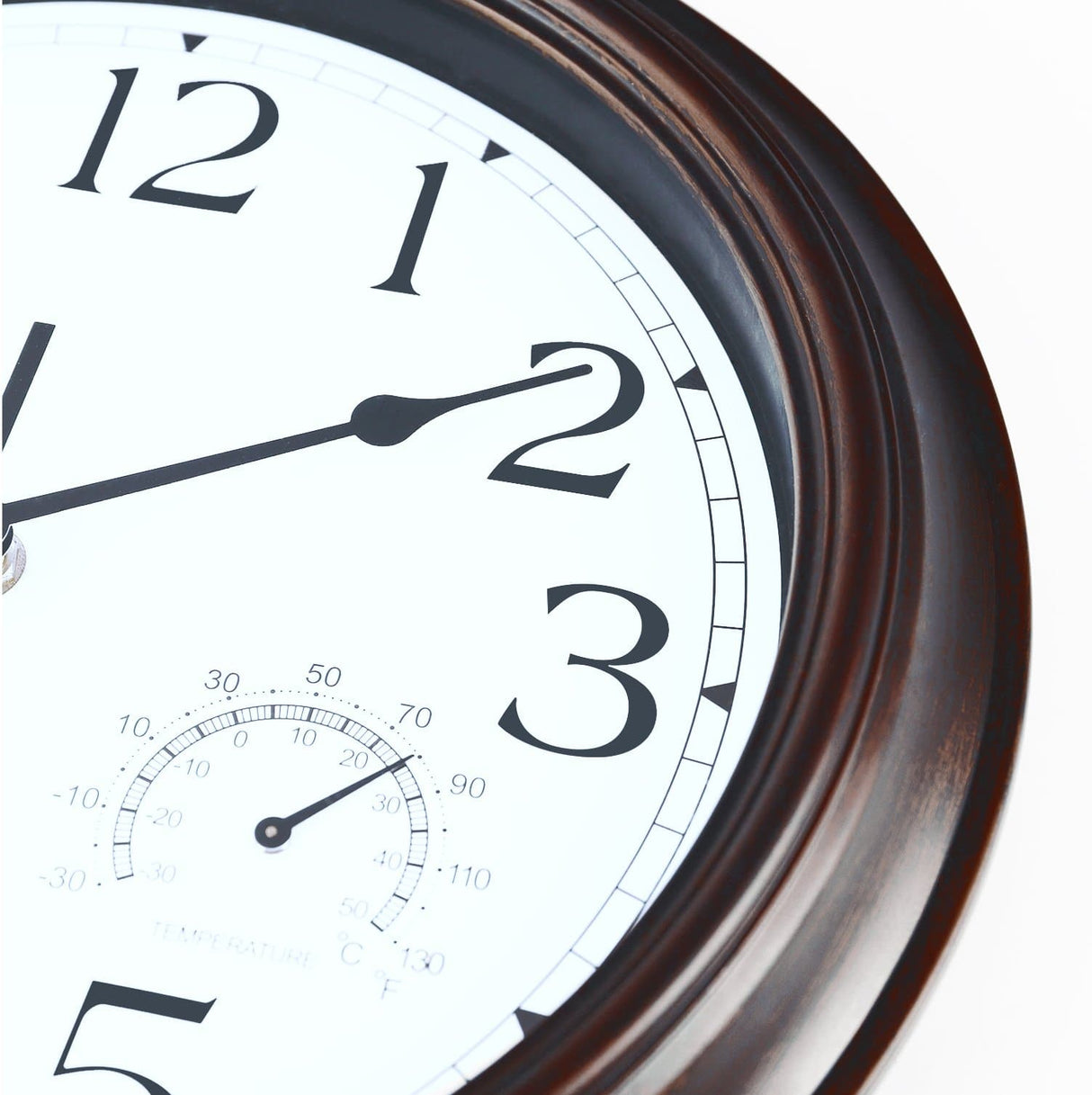 Mahogany Color Wall Clock