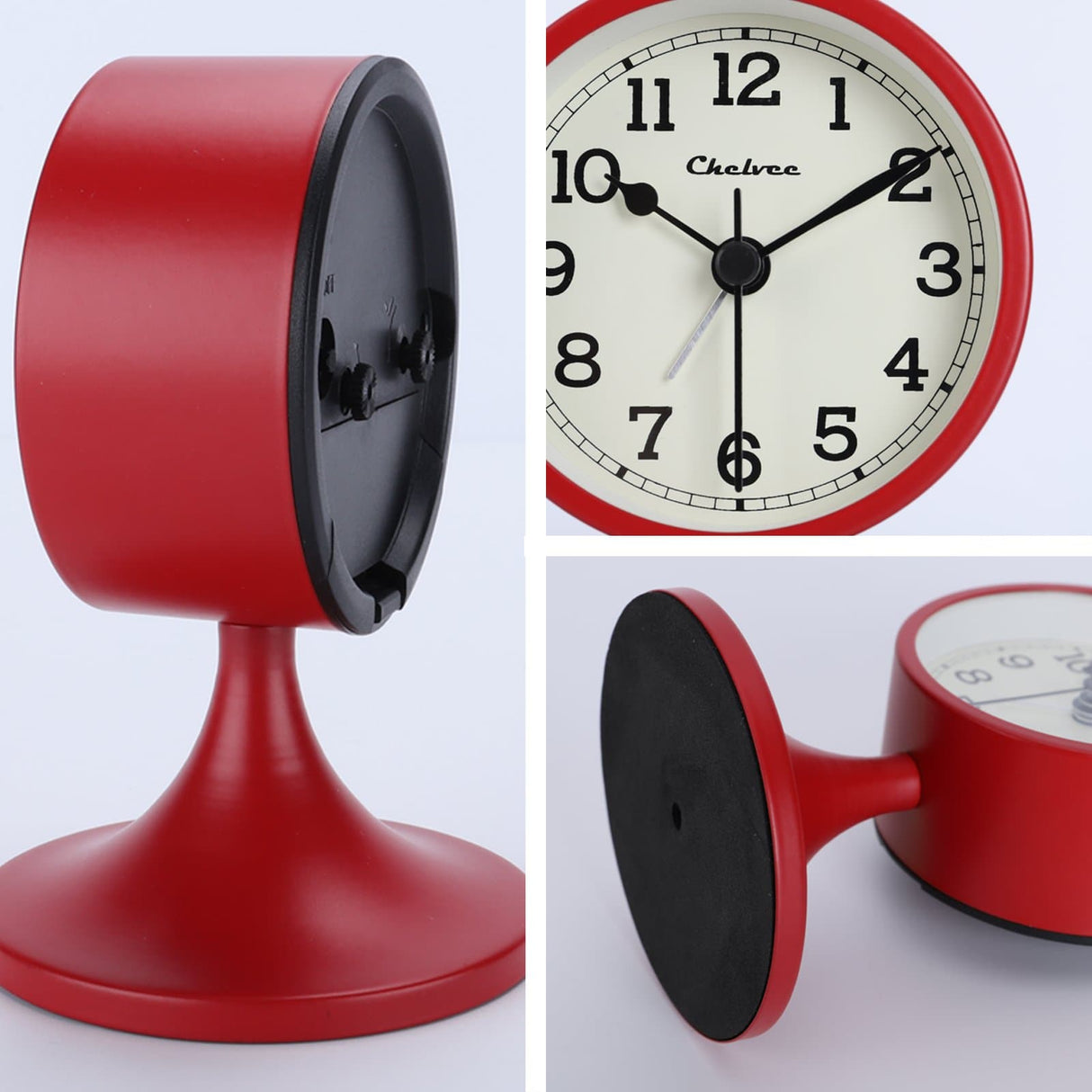 Metal Alarm Clock with Removable Stand