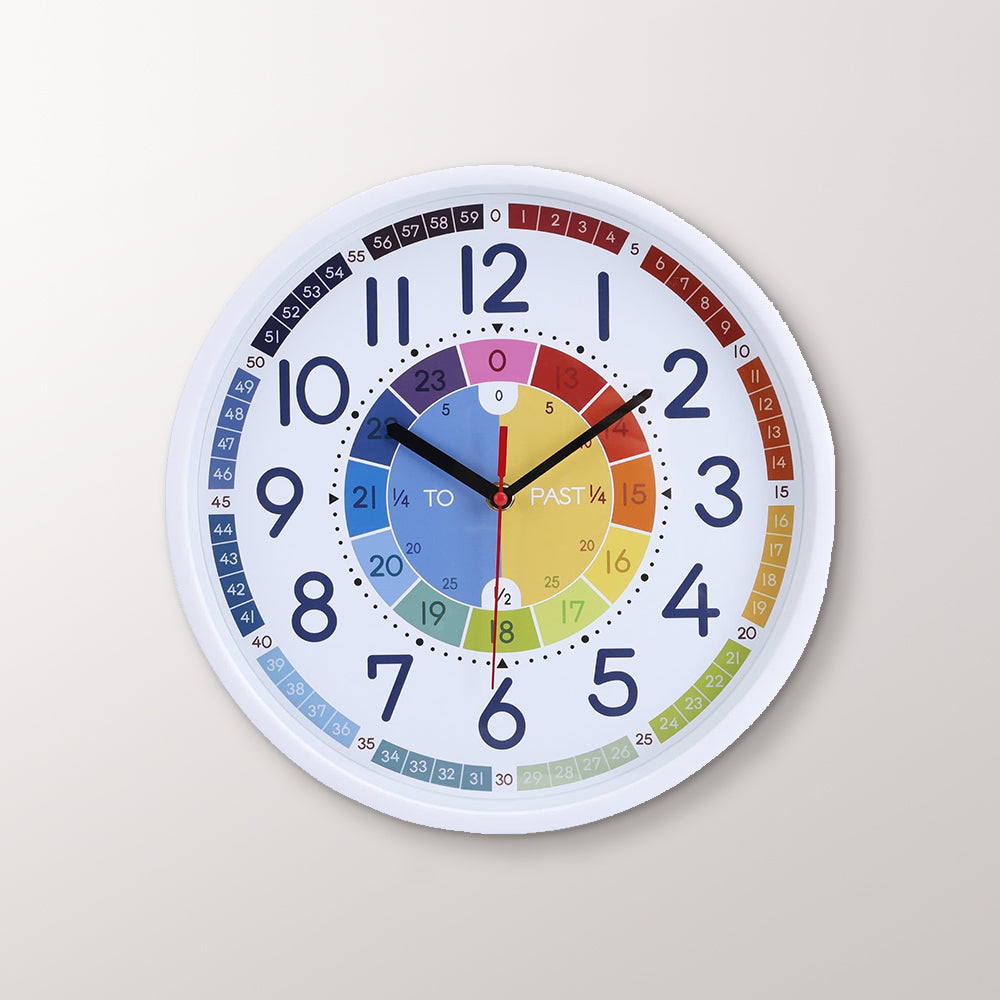 Rainbow Kids Wall Clock