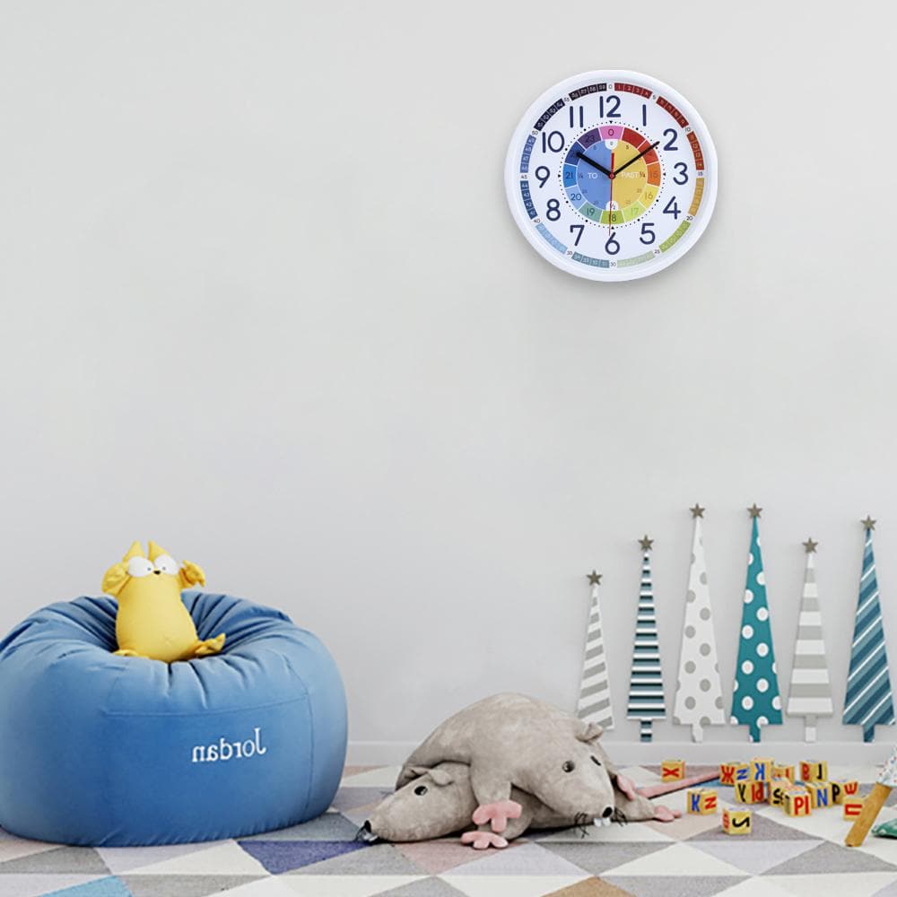 Rainbow Kids Wall Clock