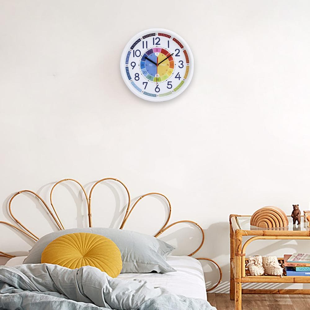 Rainbow Kids Wall Clock