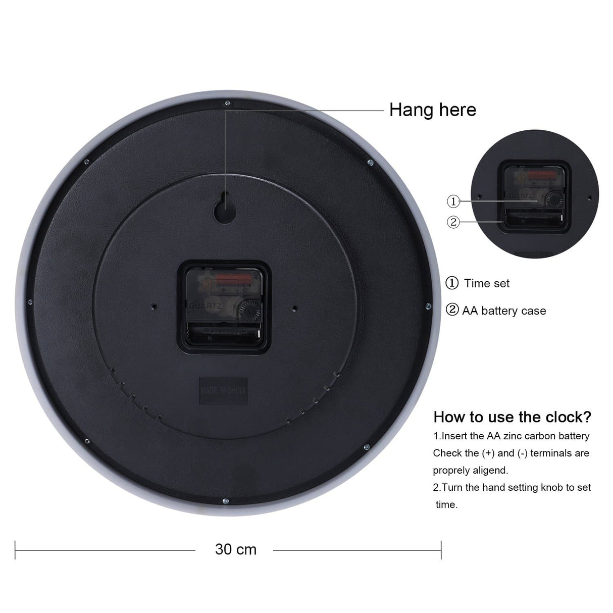 Rainbow Kids Wall Clock