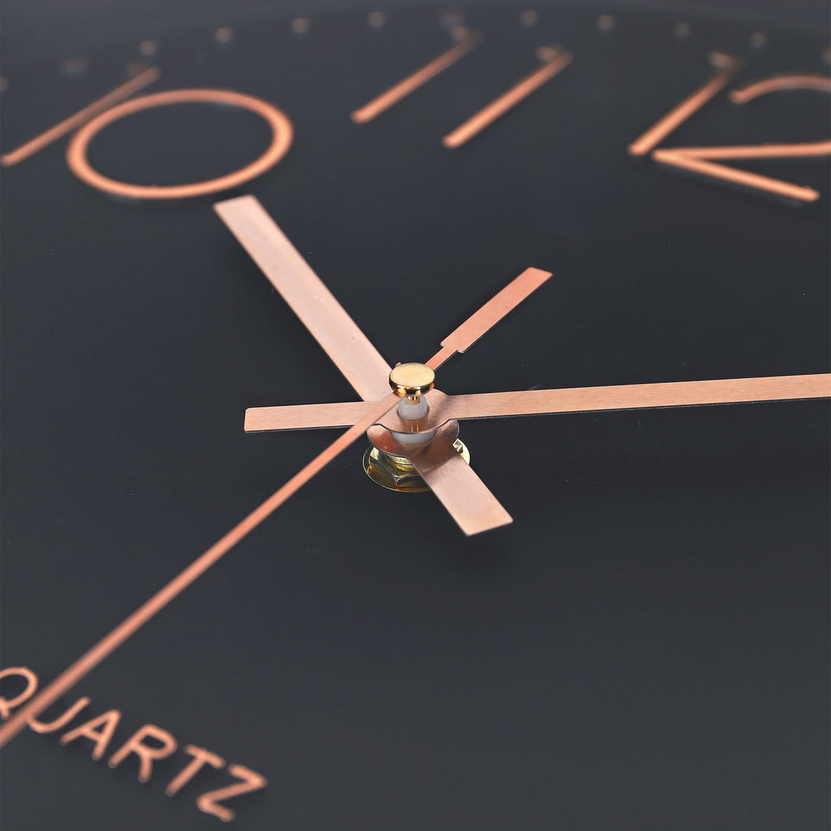 Rose Gold 3D Numerals Wall Clock