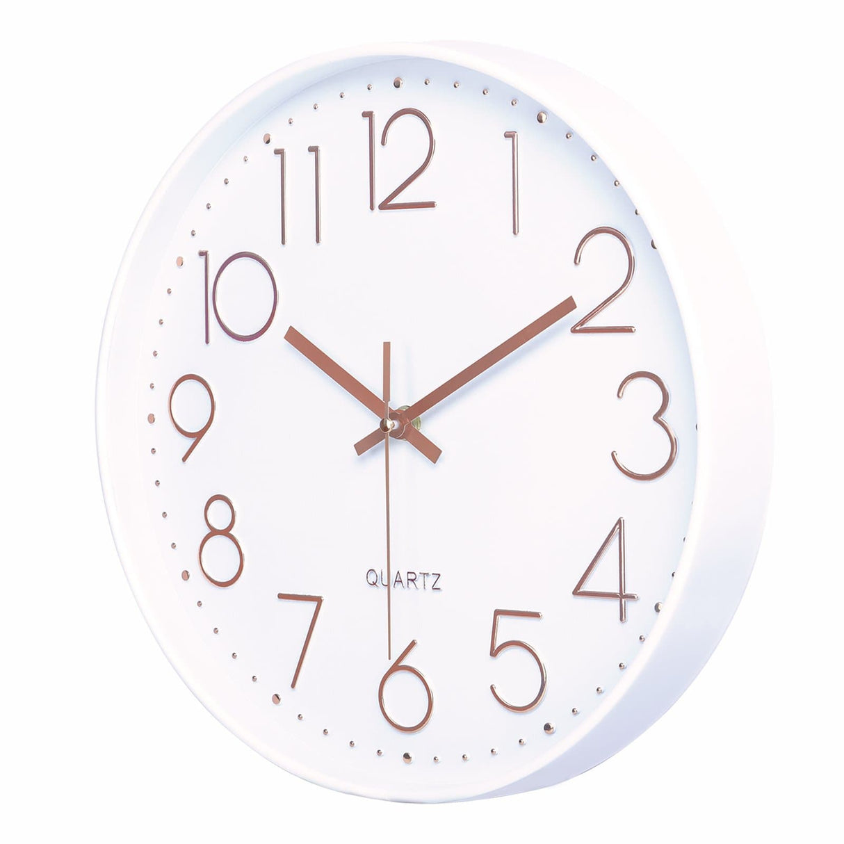 Rose Gold 3D Numerals Wall Clock