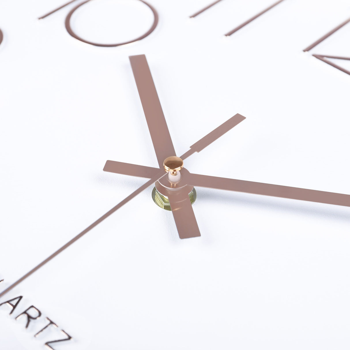 Rose Gold 3D Numerals Wall Clock