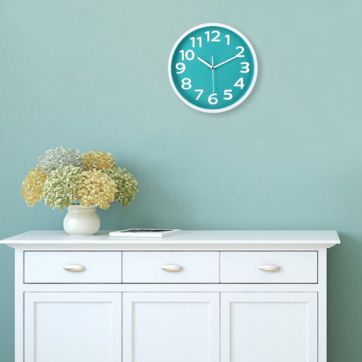 3D Large Numerals Wall Clock