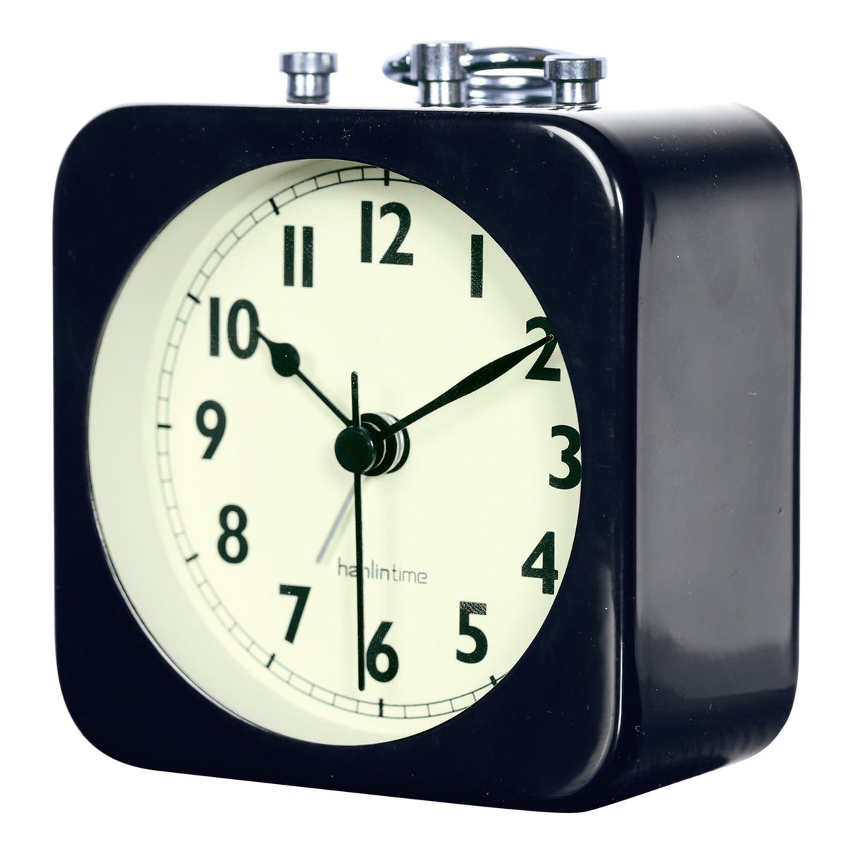 Square Metal Travel Alarm Clock