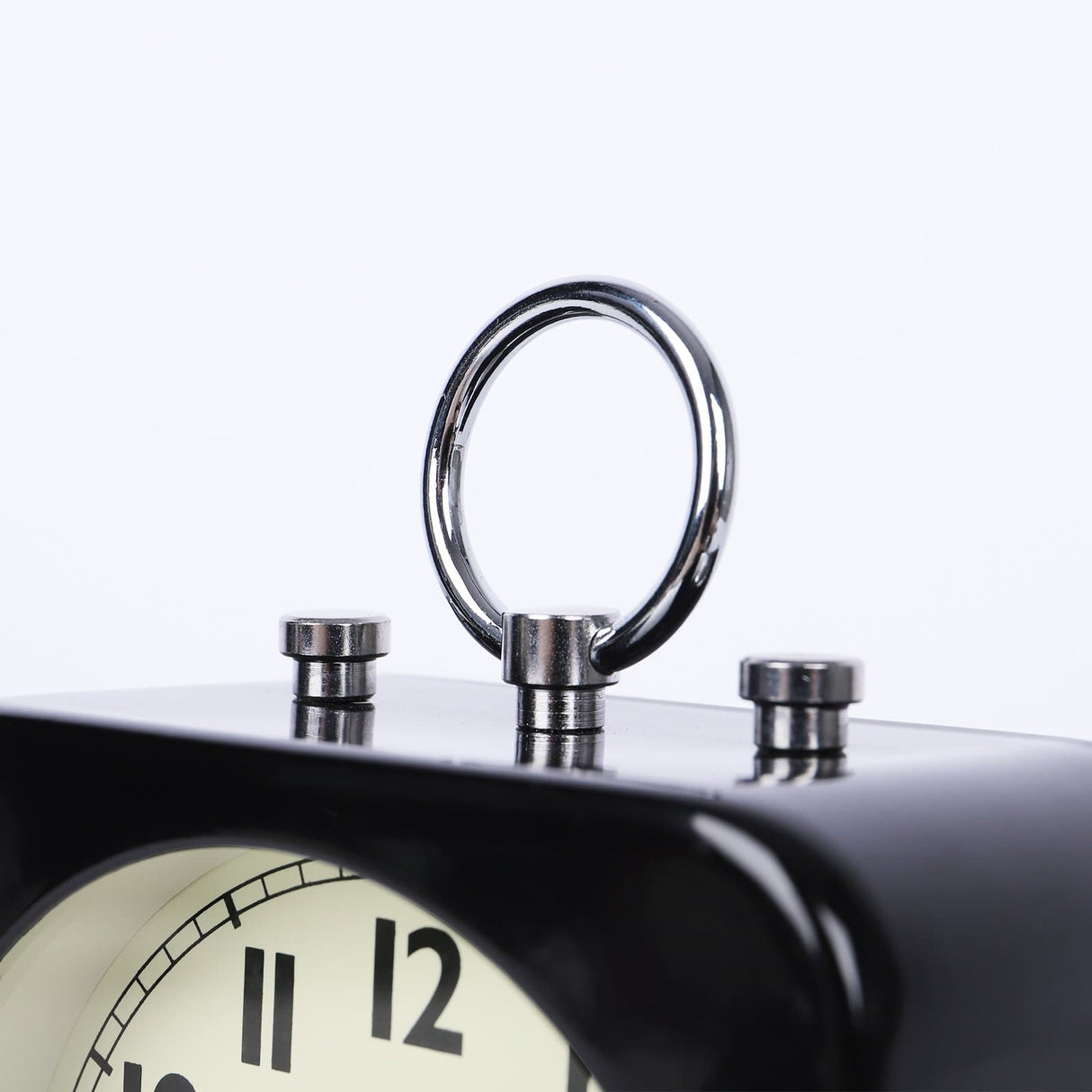 Square Metal Travel Alarm Clock