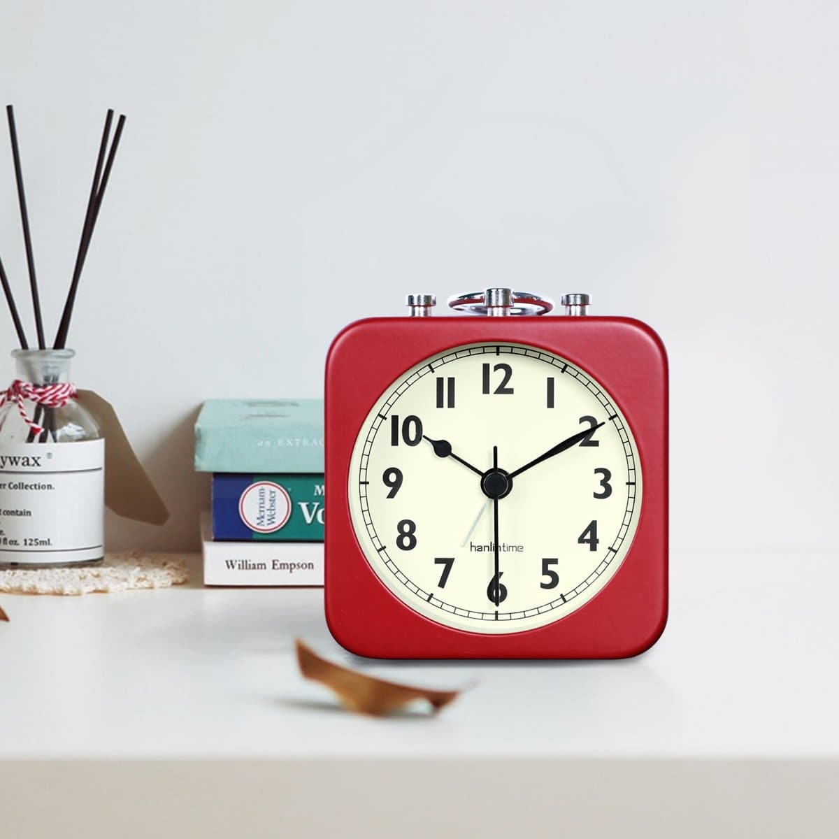 Square Metal Travel Alarm Clock