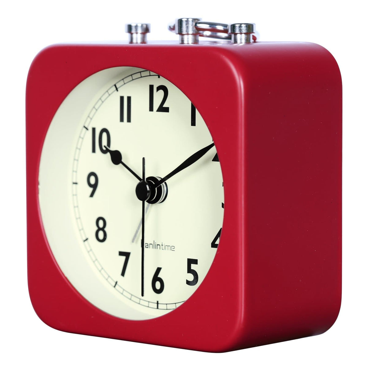 Square Metal Travel Alarm Clock