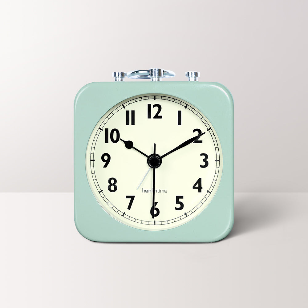 Square Metal Travel Alarm Clock
