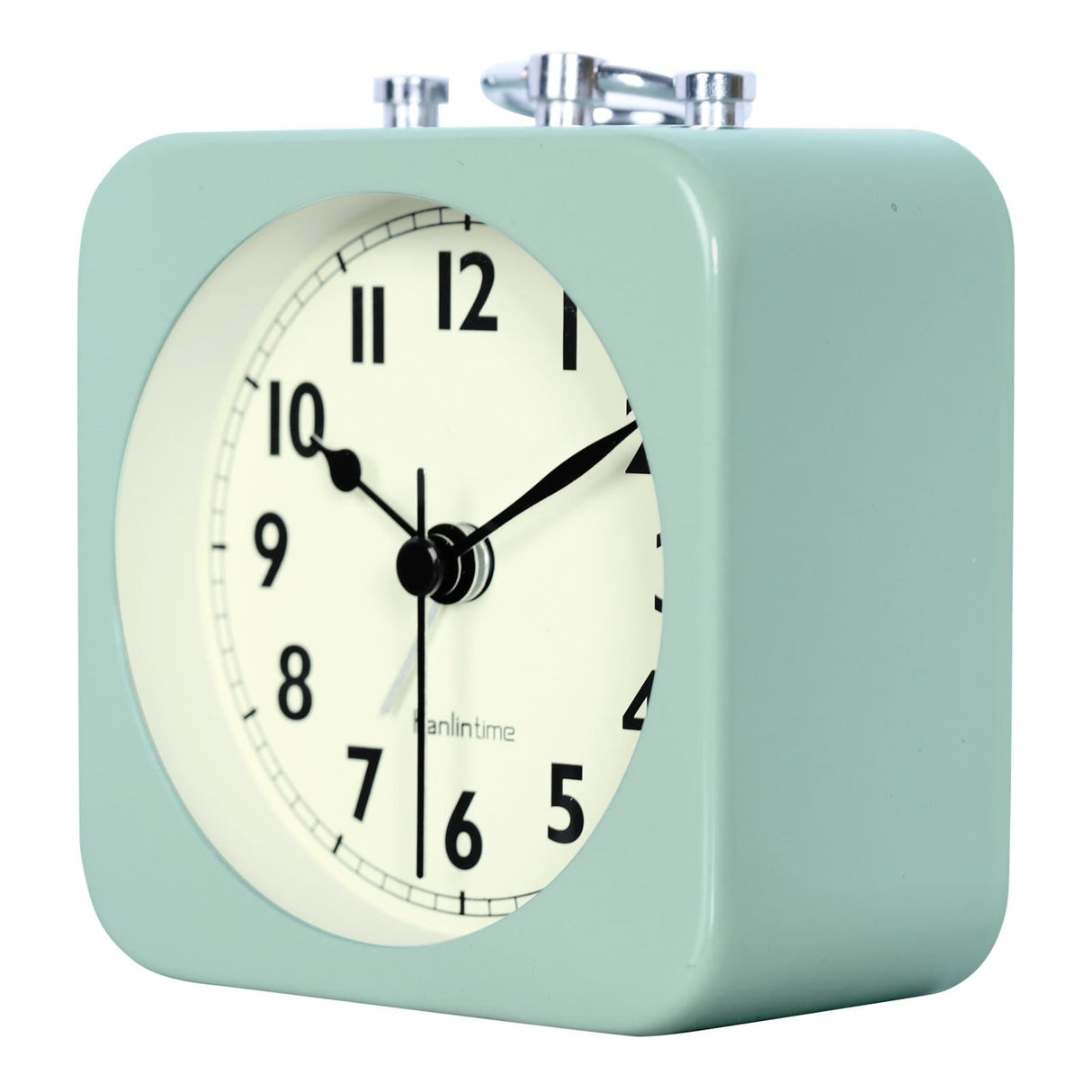 Square Metal Travel Alarm Clock