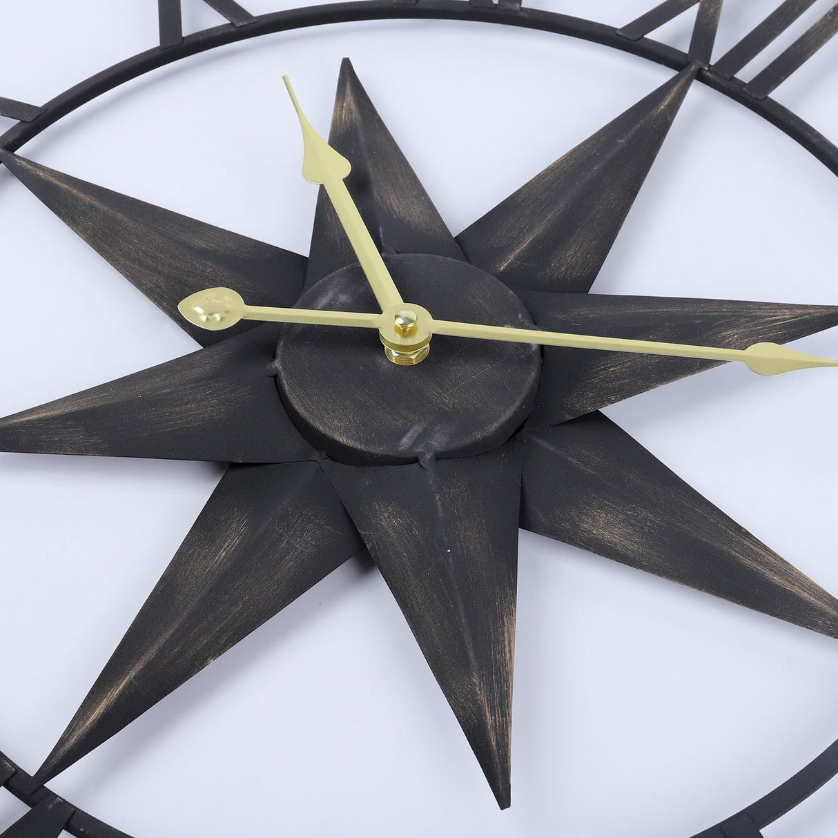 Large Skeleton Octagonal Star Wall Clock