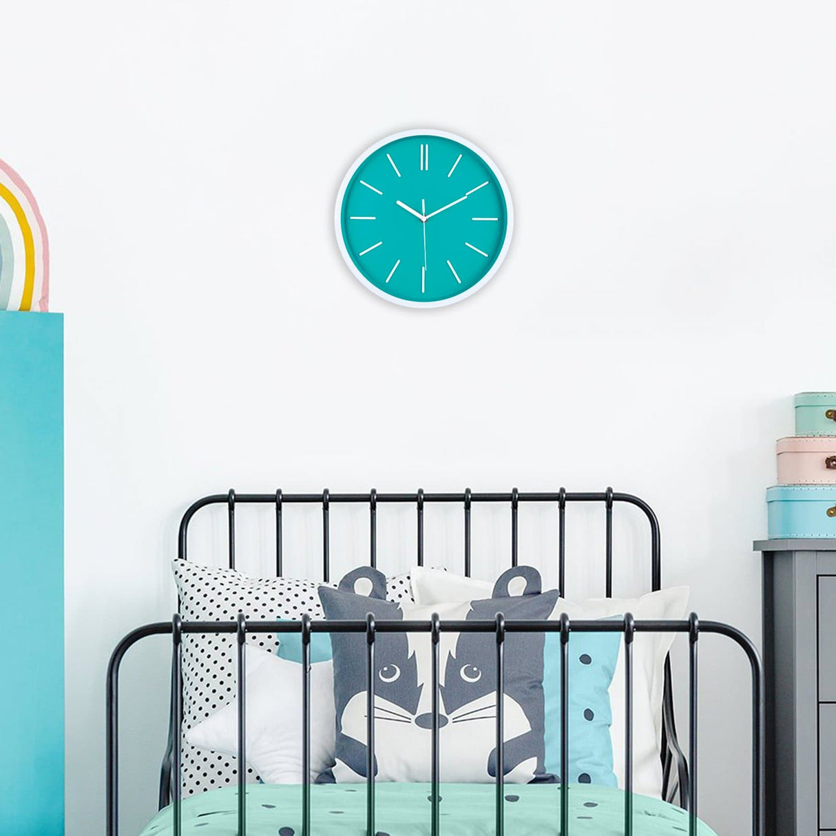 Minimalist 3D Tick Marks Wall Clock