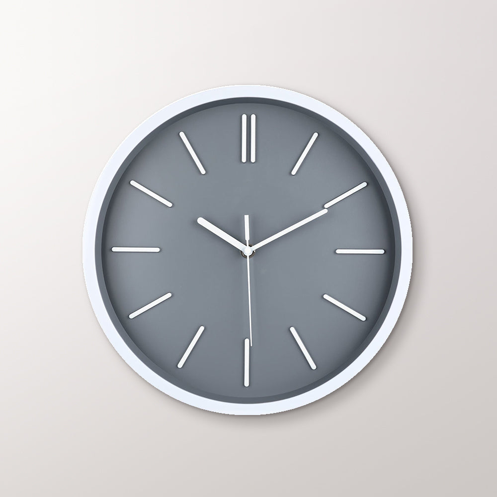 Minimalist 3D Tick Marks Wall Clock