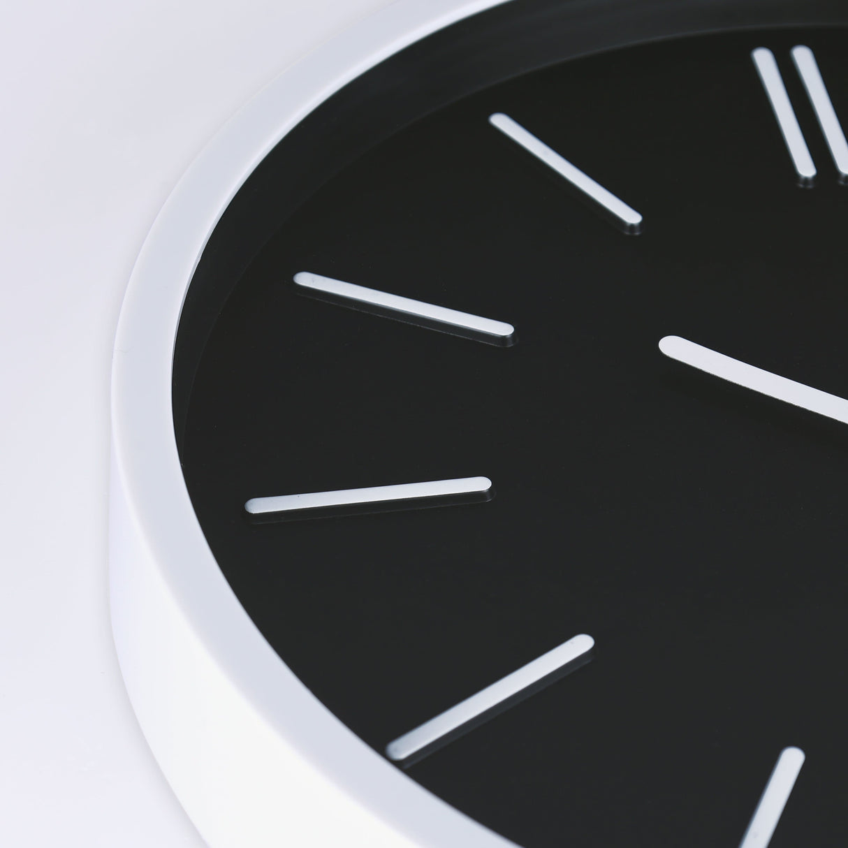 Minimalist 3D Tick Marks Wall Clock