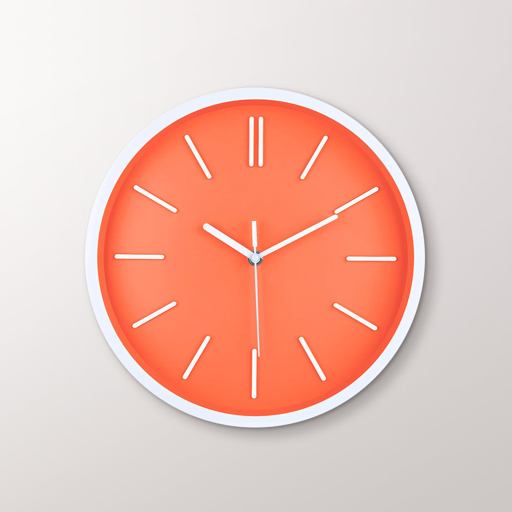 Minimalist 3D Tick Marks Wall Clock