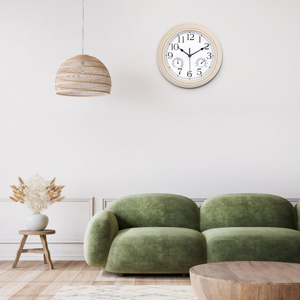 Retro Non-Ticking Wall Clock