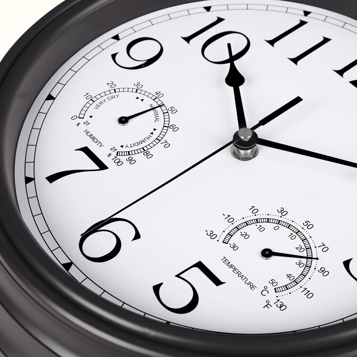 Retro Non-Ticking Wall Clock