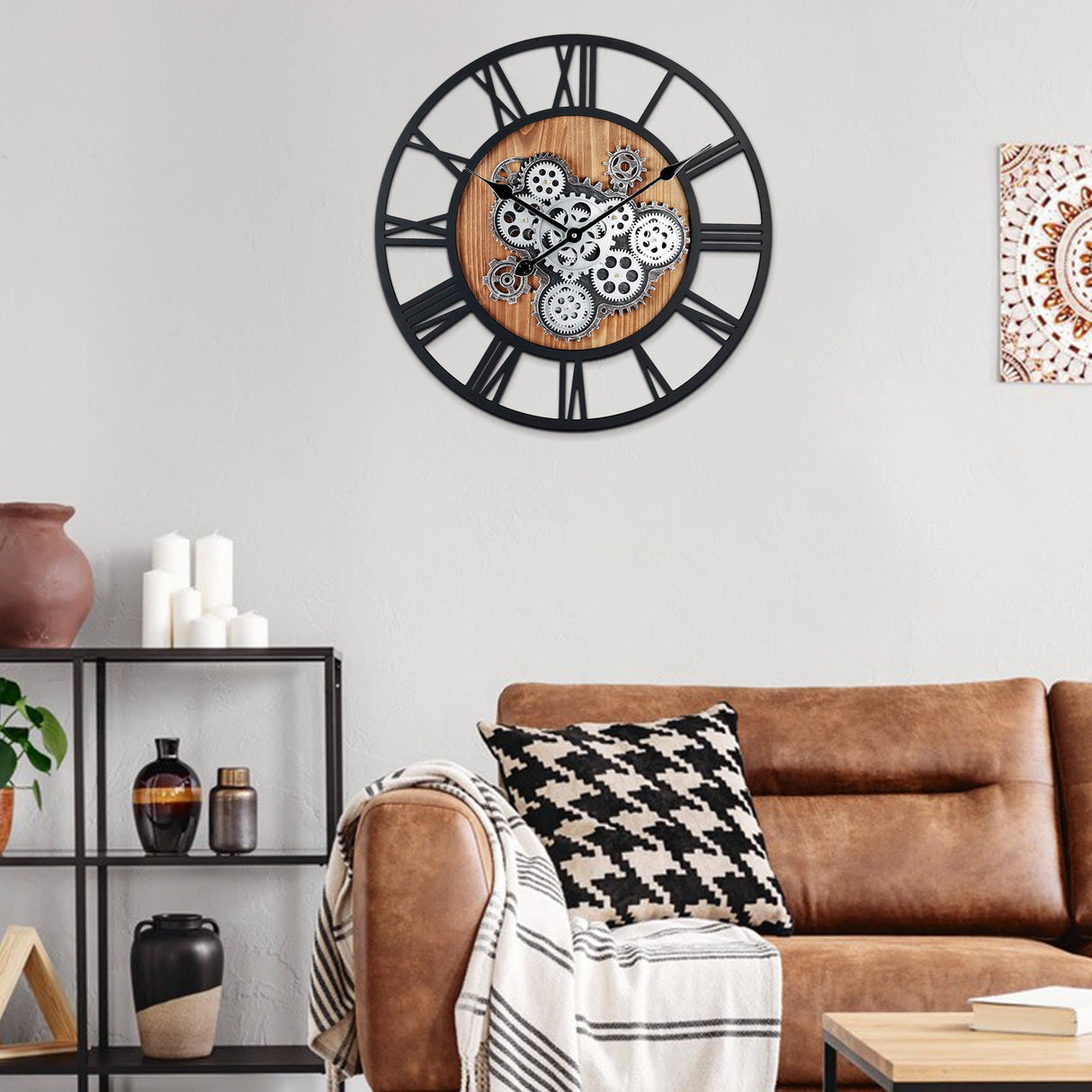 Moving Gear Wall Clock