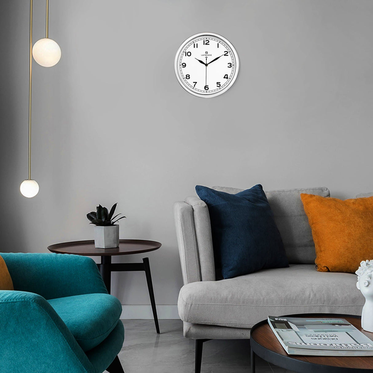 Modern Arabic Numerals Wall Clock