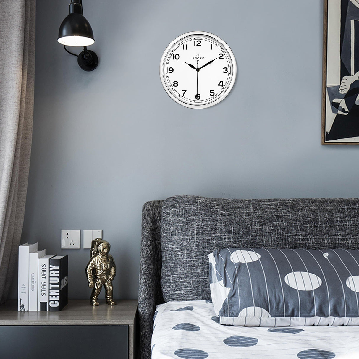 Modern Arabic Numerals Wall Clock