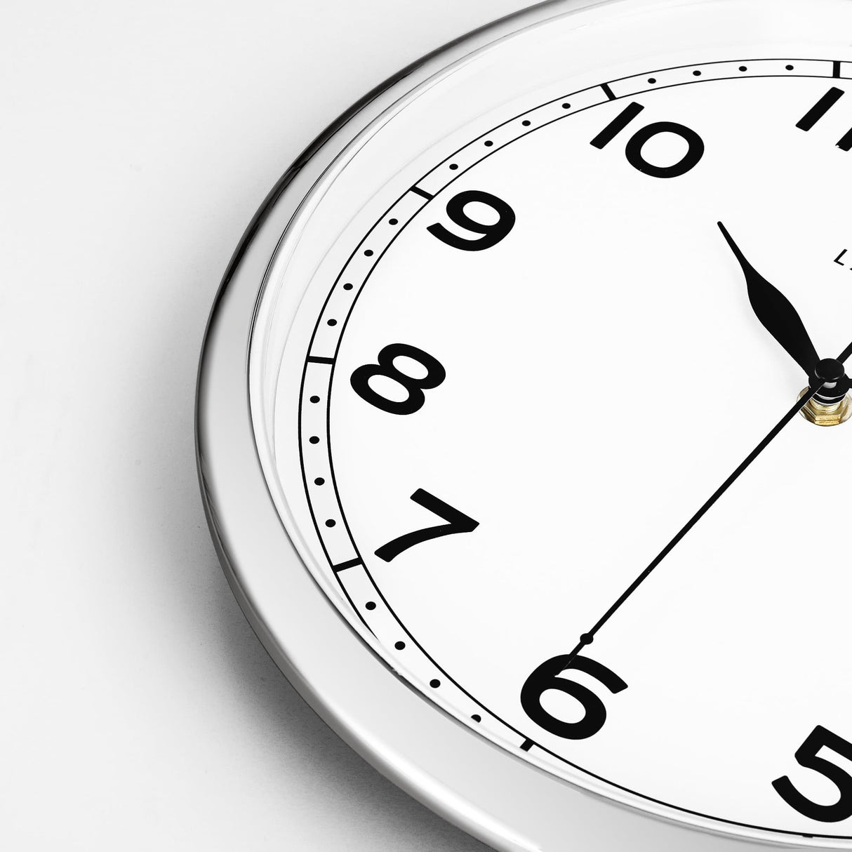 Modern Arabic Numerals Wall Clock