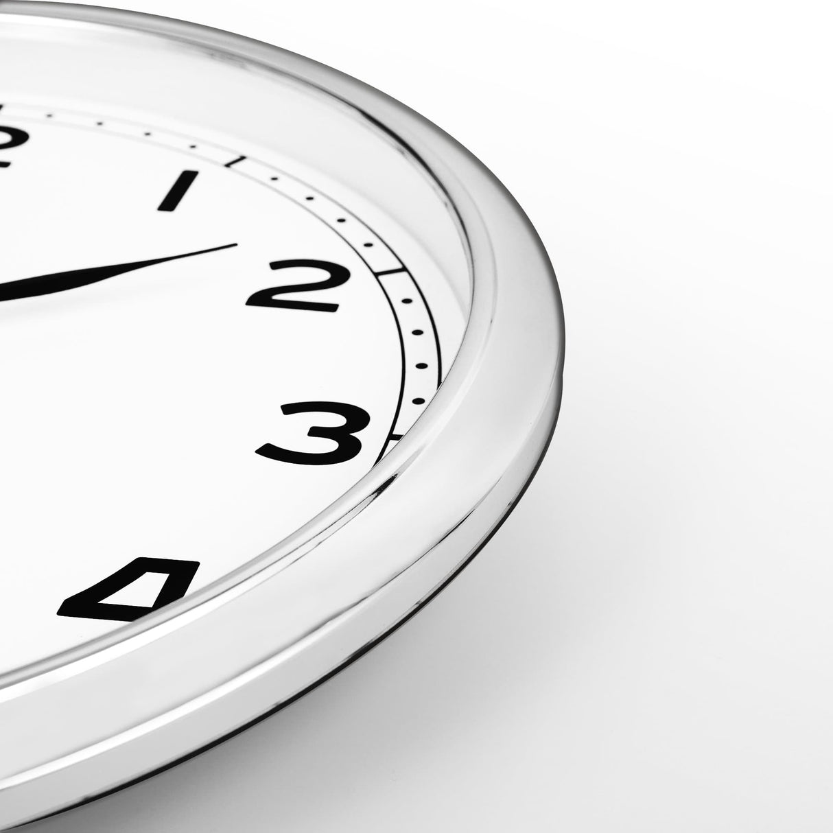 Modern Arabic Numerals Wall Clock