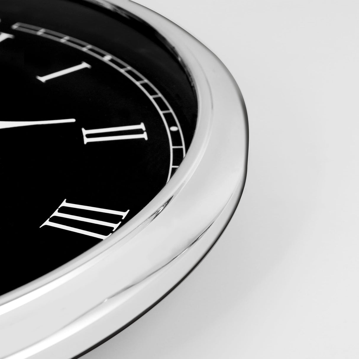 Modern Roman Numerals Wall Clock