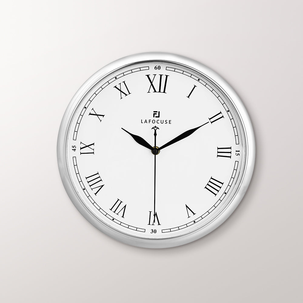 Modern Roman Numerals Wall Clock