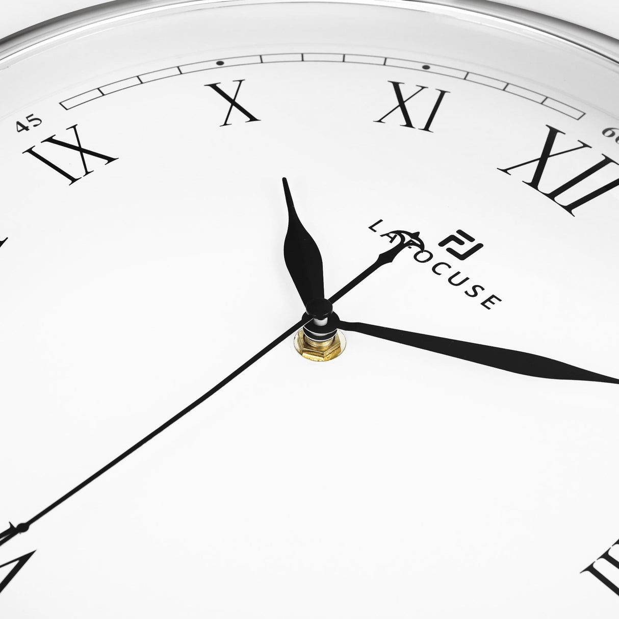 Modern Roman Numerals Wall Clock