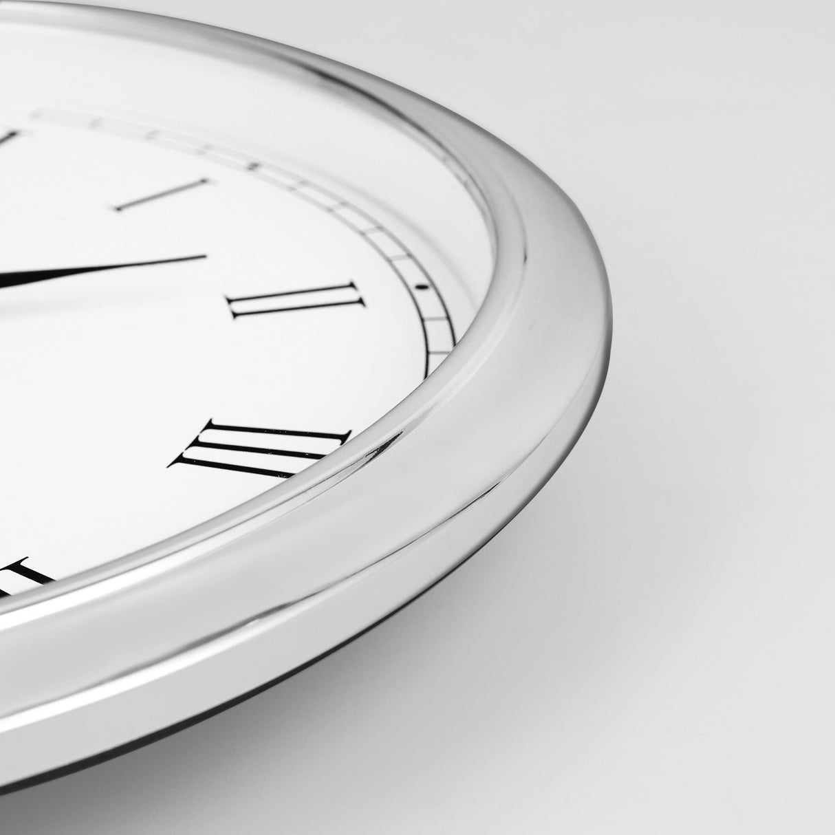 Modern Roman Numerals Wall Clock