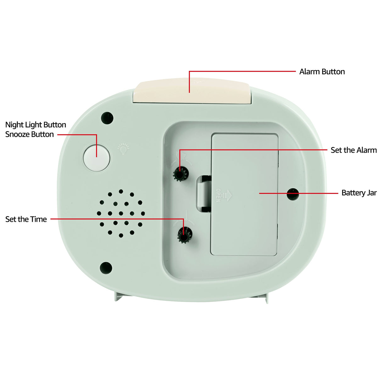 Modern Silent Alarm Clock