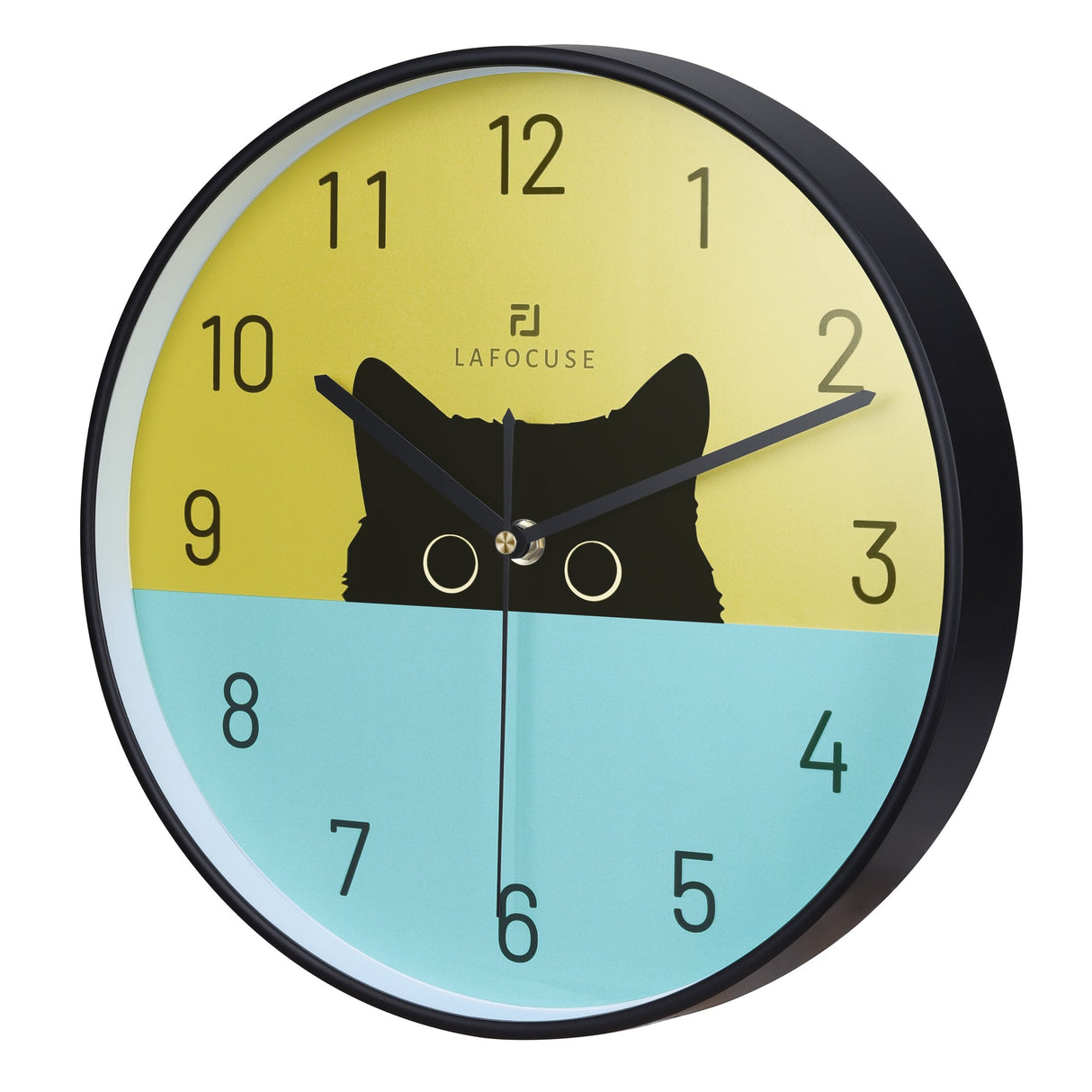 Kids Black Cat Wall Clock