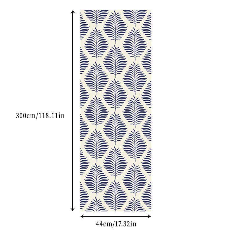 Blue Botanical Pattern Peel & Stick Wallpaper (1 roll)