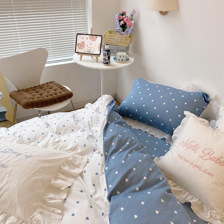 Tiny Heart Cotton Bedding Set