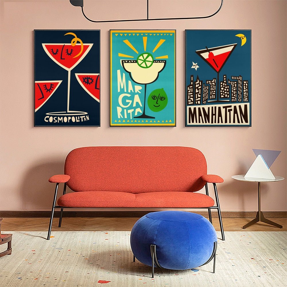 Aesthetic Cartoon Art Posters