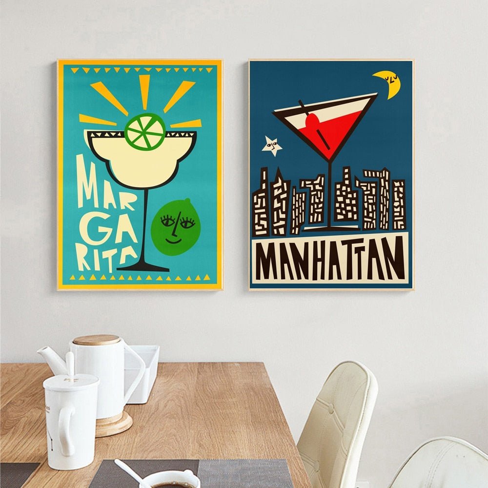 Aesthetic Cartoon Art Posters