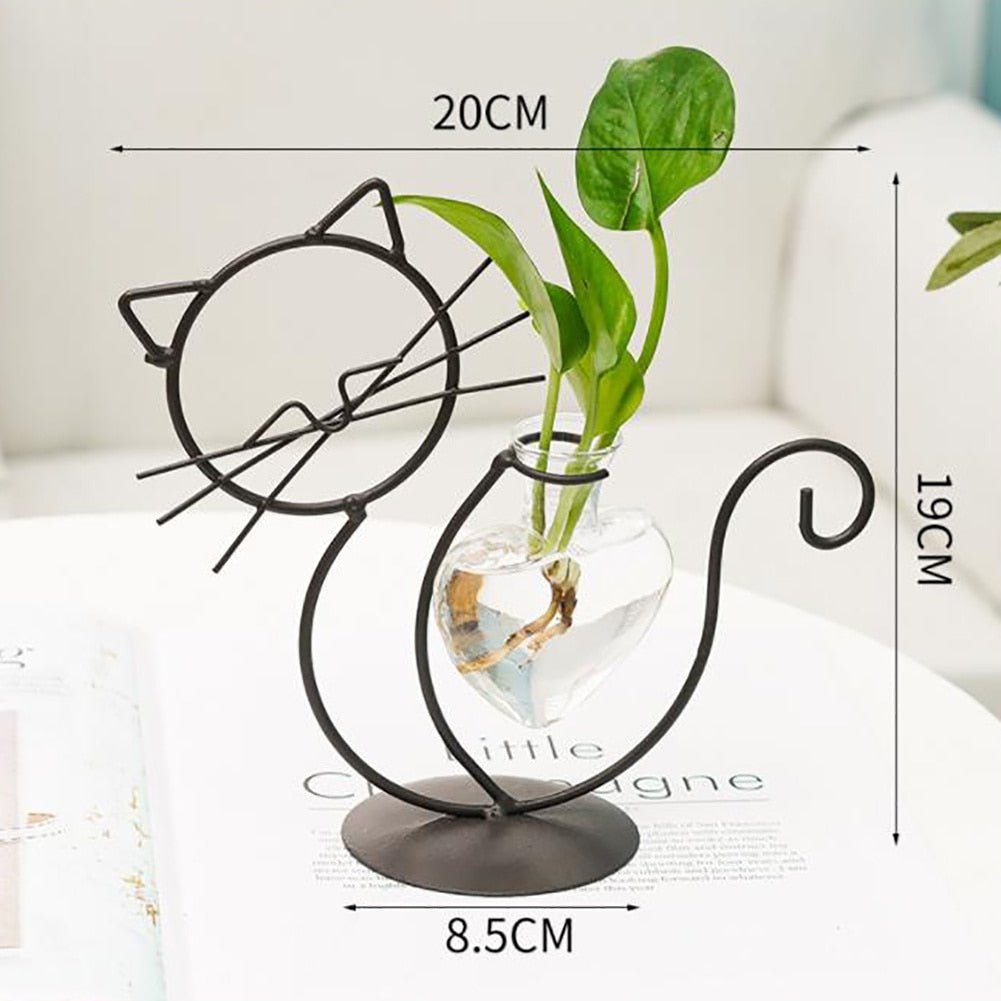 Aesthetic Cat Hydroponic Vases
