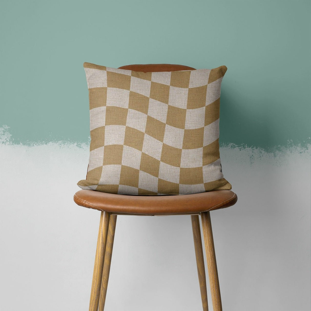 Aesthetic Colorful Checkerboard Pillow Case