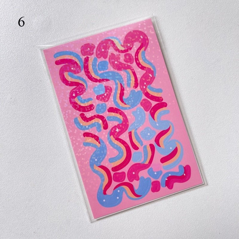 Preppy Colorful Ribbon Wall Stickers