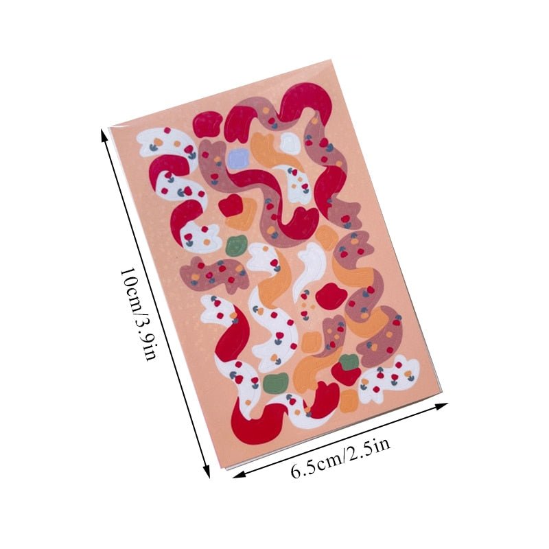 Preppy Colorful Ribbon Wall Stickers