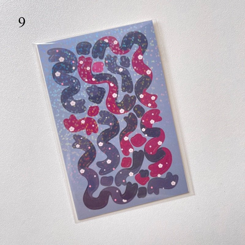 Preppy Colorful Ribbon Wall Stickers