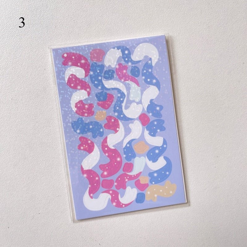 Preppy Colorful Ribbon Wall Stickers