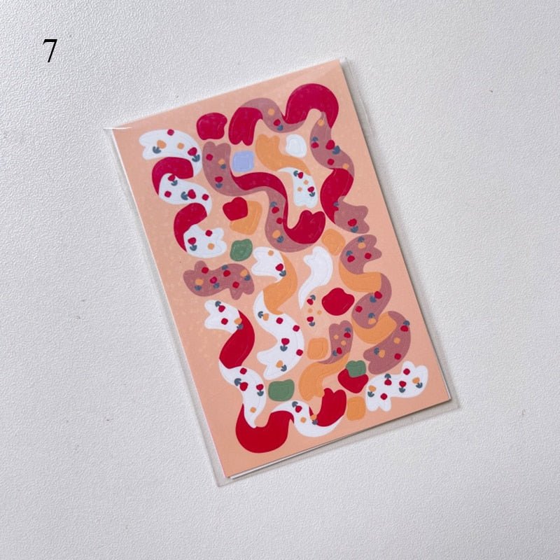 Preppy Colorful Ribbon Wall Stickers